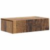 vidaXL Veggfestu hli&eth;artafla Gamall vi&eth;ur 59 x 34,5 x 17 cm
