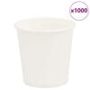 vidaXL Papp&iacute;rs kaffibollar 1000 stk 4oz 100ml Hv&iacute;tt