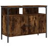 vidaXL Ba&eth;herbergissk&aacute;pur Reyklitu&eth; Eik 80x30x60 cm Samsettur Vi&eth;ur