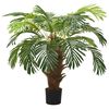 vidaXL Gervi Cycas P&aacute;lmi me&eth; Bl&oacute;mapotti 90 cm Gr&aelig;nt