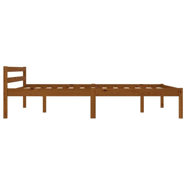 vidaXL R&uacute;mgrind Hunangsbr&uacute;n Gegnheil Fura 120x200 cm