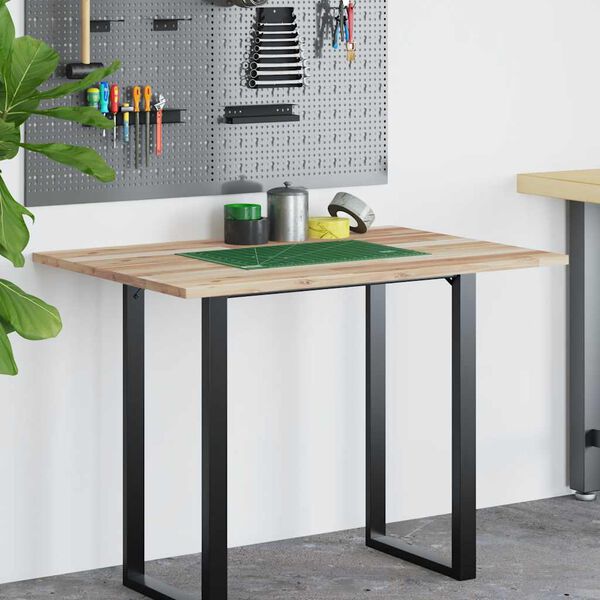 vidaXL Bor&eth;plata &Oacute;me&eth;h&ouml;ndlu&eth; 120x70x2 cm Gegnheill Akas&iacute;uvi&eth;ur