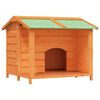 vidaXL Hundabyrgi Br&uacute;nt 96x87x80,5 cm Gegnheil Fura