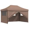 vidaXL Veislutjald Br&uacute;nn 279 x 410 x 315 cm Oxford efni