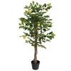 vidaXL Gervis&iacute;tr&oacute;nutr&eacute; me&eth; 3 stofnum Gr&aelig;nt 120 cm PP