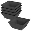 vidaXL Gar&eth;pl&ouml;ntukassi 5 pcs Svartur 40 x 40 x 15 cm Kalt ofi&eth; st&aacute;l