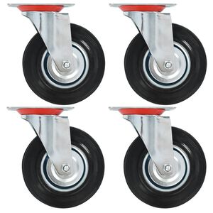 143448 vidaXL Swivel Casters 4 pcs 125 mm