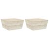 vidaXL Gar&eth;bor&eth; 2 stk. 60x60x30 cm Gagnvarin Fura