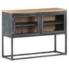 vidaXL Skenkur Gr&aacute;r 100x30x70 cm Gegnheill Akas&iacute;uvi&eth;ur