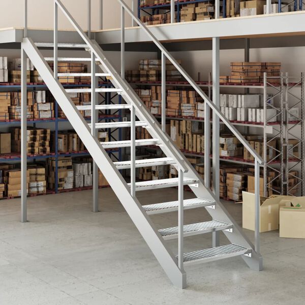 vidaXL Grindarskref 80x24x7 cm S&iacute;nkh&uacute;&eth;a&eth; St&aacute;l