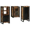 vidaXL Ba&eth;herbergismublasett 3 pcs Marglitur Solid endurn&yacute;ttur vi&eth;ur