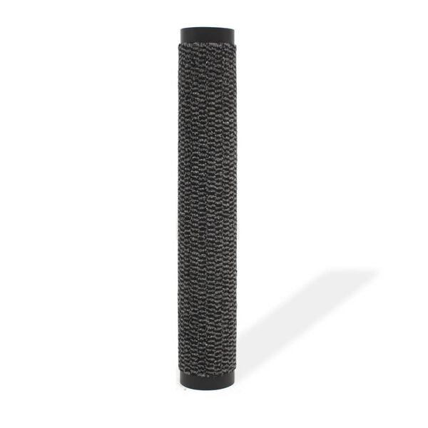 vidaXL Útidyramotta Rétthyrnd Ýfð 60x90 cm Reykgrá