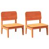 vidaXL Gar&eth;st&oacute;lar 2 stk Vaxbr&uacute;nt 60x52,5x72 cm Solid Wood Furu