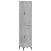 vidaXL H&aacute;r Sk&aacute;pur Steypugr&aacute;r 34,5x34x180 cm Samsettur Vi&eth;ur