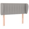 vidaXL H&ouml;f&eth;agafl me&eth; Eyrum 93x23x78/88 cm Lj&oacute;sgr&aacute;tt Efni
