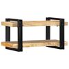vidaXL vegghilla 70x33x35 cm Solid gr&oacute;ft vi&eth;ar Mang&oacute;