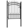 vidaXL Gir&eth;ingarhli&eth; EMMEN me&eth; Broddum &uacute;r St&aacute;li 104x109,5 cm Sv&ouml;rt