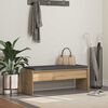vidaXL Hallarbekk me&eth; p&uacute;&eth;i Artisan Eik 103 x 38 x 40 cm