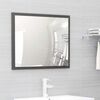 804880 vidaXL 2 Piece Bathroom Furniture Set High Gloss Grey Chipboard