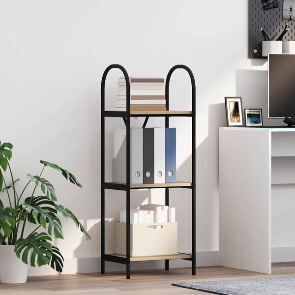 vidaXL Hilla Sonoma Eik 40 x 30 x 109 cm Samsettur vi&eth;ur