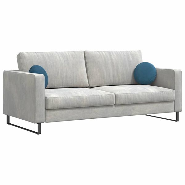 vidaXL Setjp&uacute;&eth;ar 2 pcs Bl&aacute;r &Oslash; 40 x 13 cm Flauel