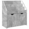 vidaXL B&ouml;rnin b&oacute;kask&aacute;pur Steingri&eth; 60 x 29,5 x 69 cm Samsettur vi&eth;ur
