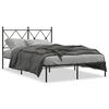 vidaXL R&uacute;mgrind &uacute;r M&aacute;lmi &aacute;n D&yacute;nu me&eth; H&ouml;f&eth;agafli Sv&ouml;rt 120x190 cm
