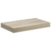 vidaXL Vegghengdar Hillur 2 stk. Eikarlita&eth;ar 40x23x3,8 cm MDF