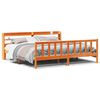 vidaXL R&uacute;mgrind me&eth; H&ouml;fu&eth;gafli Vaxbr&uacute;nn 200x200 cm Gegnheil Fura