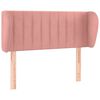 vidaXL H&ouml;f&eth;agafl me&eth; Eyrum 93x23x78/88 cm Bleik Flauel