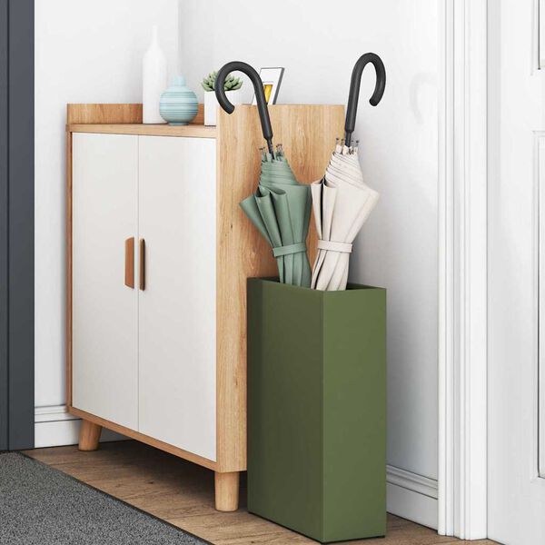 vidaXL Regnhl&iacute;fastendur &Oacute;l&iacute;fugr&aelig;nn 28 x 12 x 41 cm St&aacute;l