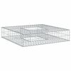 vidaXL Gabion h&aelig;kka&eth; r&uacute;m Silfur 100 x 100 x 20 cm Galvaniserad st&aacute;l