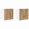 vidaXL Vegghengdur sk&aacute;pur 2 pcs Handverks eik og hv&iacute;t 40 x 31 x 40 cm