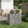 vidaXL Gabion h&aelig;kka&eth; r&uacute;m Silfur 90 x 50 x 80 cm Galvaniserad st&aacute;l
