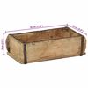 vidaXL Bakki 4 pcs Br&uacute;nn 30 x 15 x 9 cm Solid endurheimt tr&eacute;