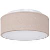 vidaXL Loftlampi me&eth; svi&eth;slj&oacute;sum M&oacute;gr&aacute;r 30 x 30 x 13,5 cm d&uacute;kur
