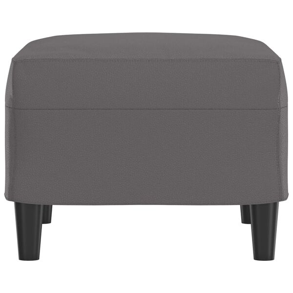 vidaXL Fótskemill Grár 60x50x41 cm Gervileður