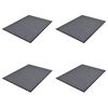 vidaXL PVC hur&eth;amottur 4 stk Gr&aacute;r 90x60 cm