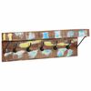 vidaXL Fatahengi Marglitur 73 x 19 x 23 cm Gegnheill endurn&yacute;ttur vi&eth;ur