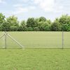 vidaXL Gir&eth;ingarp&oacute;stur Silfur 10 x 0,4 m (12 x 12 mm net) St&aacute;l