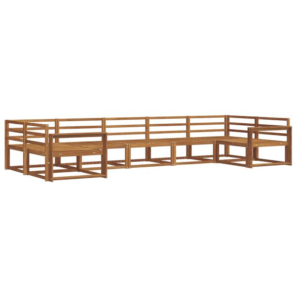 vidaXL &Uacute;ti s&oacute;fasett 7 pcs N&aacute;tt&uacute;rulegur Hrein akas&iacute;utr&eacute;