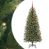 vidaXL Gervi j&oacute;latr&eacute; me&eth; 150 LED me&eth; standi Gr&aelig;nn 150 cm PE og PVC
