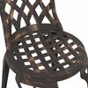 vidaXL Garð Bistro Set 3 pcs bronze Ál