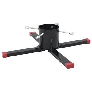 vidaXL Jólatrésfótur Svartur 61x61x15,5 cm