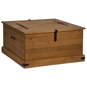 vidaXL Geymslukista HALDEN 91x91x47 cm Solid Wood Pine