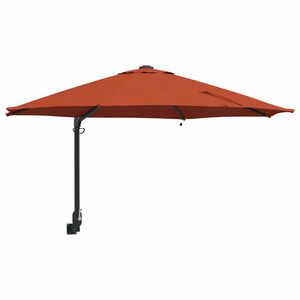 vidaXL Gar&eth;skygni terracotta 248 x 248 x 148 cm P&oacute;l&yacute;ester og st&aacute;l