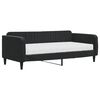 vidaXL Svefns&oacute;fi me&eth; D&yacute;nu Svartur 90x190 cm Flauel