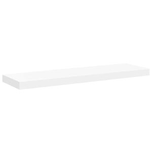vidaXL Vegghilla me&eth; Sk&uacute;ffu Hv&iacute;t 80x23,5x3,8 cm MDF