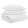 vidaXL R&uacute;mfatasett me&eth; kodda 3 pcs Hv&iacute;tt D&uacute;nfja&eth;rir