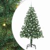 vidaXL J&oacute;latr&eacute; me&eth; 300 LED me&eth; standi Gr&aelig;nn 210 cm PVC